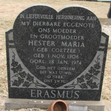 ERASMUS Hester Maria nee COETZEE 1906-1974