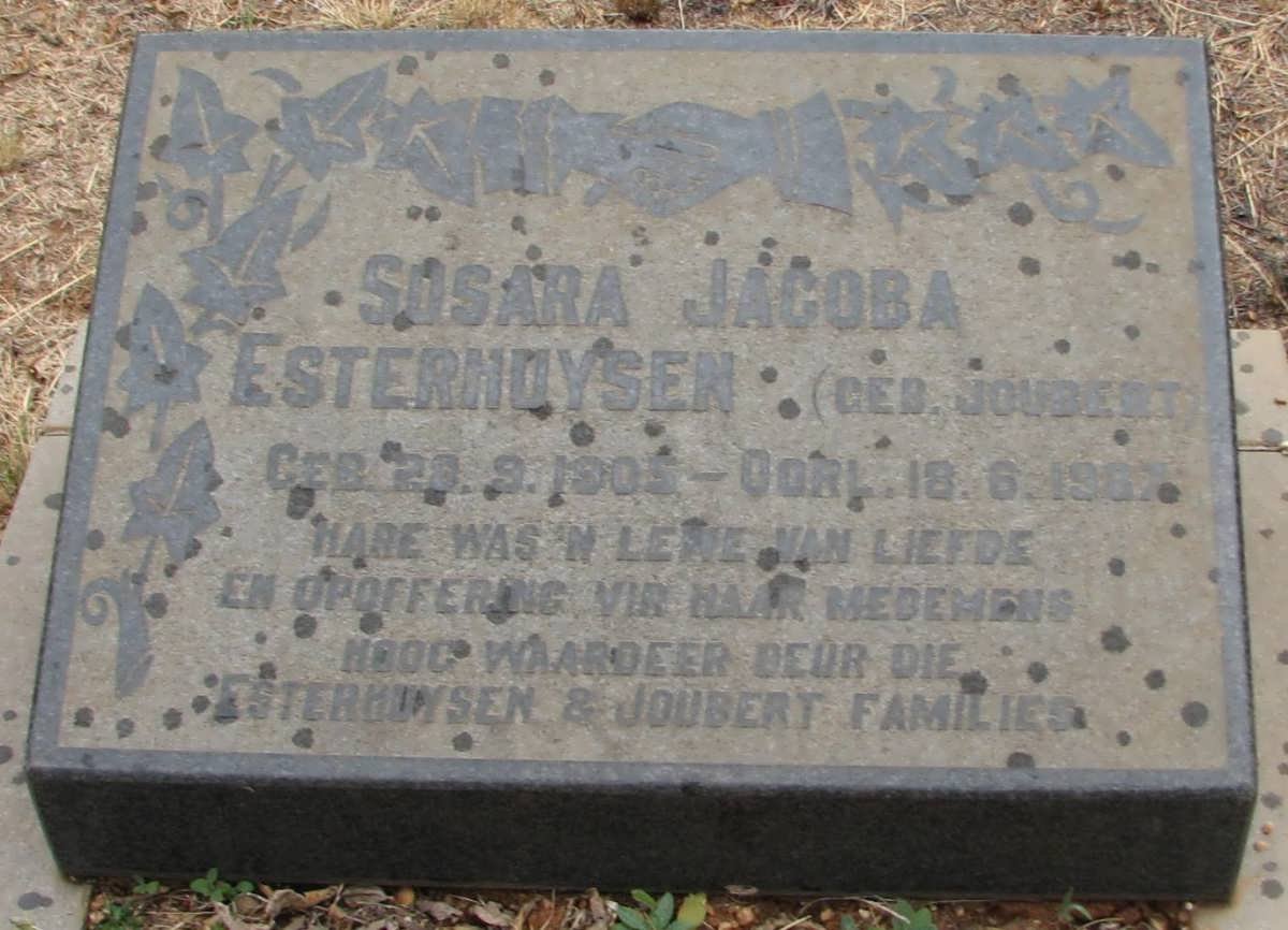 ESTERHUYSEN Susara Jacoba JOUBERT 1905-1967