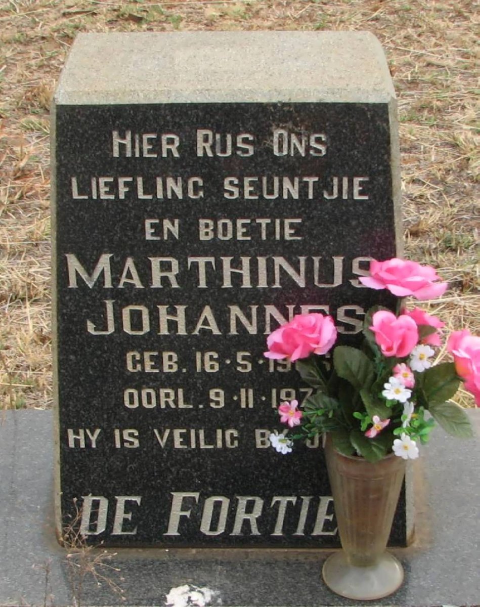 FORTIER Marthinus Johannes, de 19?6-197?