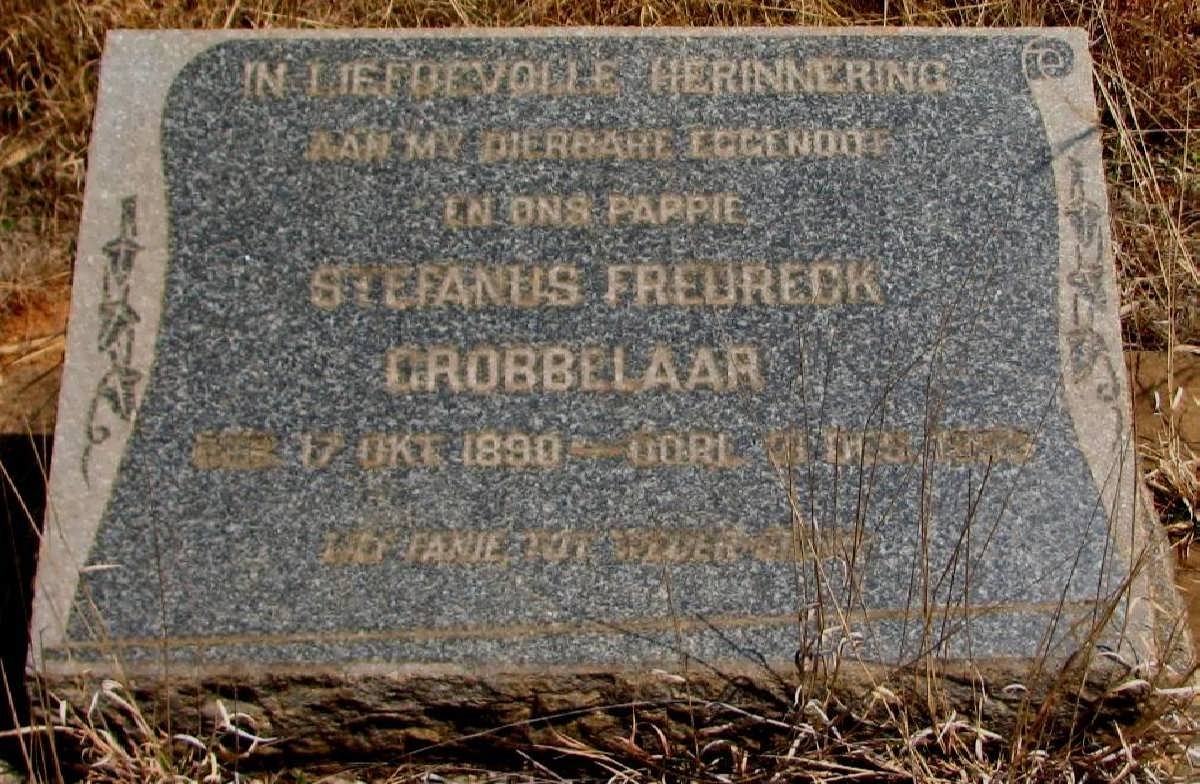 GROBBELAAR Stefanus Fredreck 1890-1953