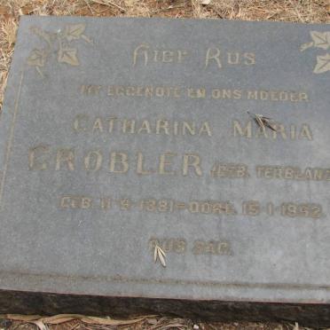 GROBLER Catharina Maria nee TERBLANCHE 1881-1952