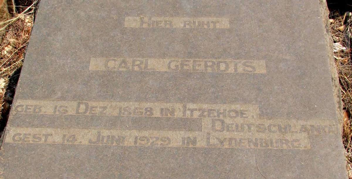 GEERDTS Carl 1868-1929