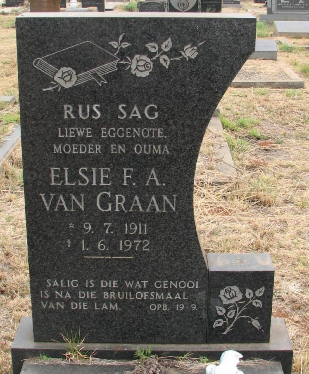 GRAAN Elsie F.A., van 1911-1972