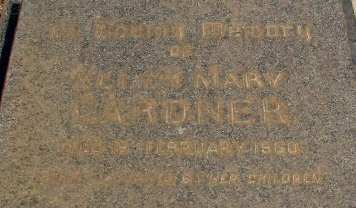 GARDNER Ellen Mary -1960
