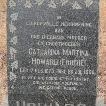 HOWARD Catharina Martina nee FOUCHE 1878-1966
