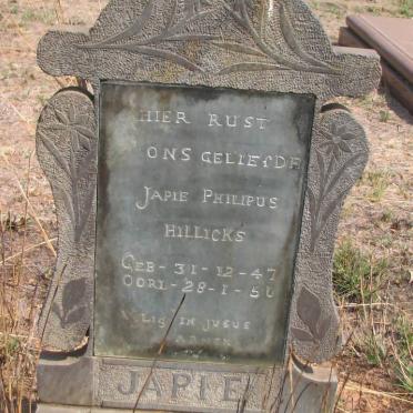 HILLICKS Japie Philipus 1947-1950