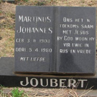 JOUBERT Martinus Johannes 1908-1980