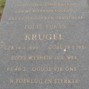 KRUGEL Louis Lukas 1894-1981