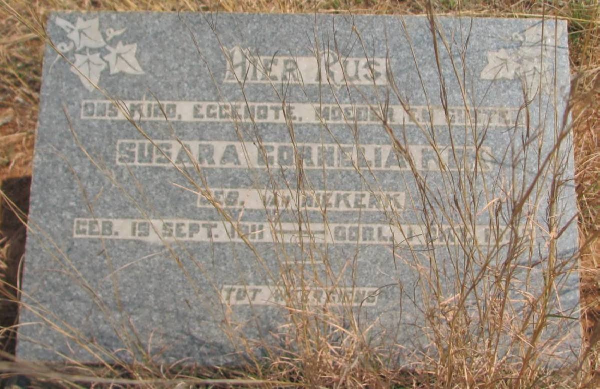 KOK Susara Cornelia nee VAN NIEKERK 1911-1943