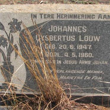 LOUW Johannes Gysbertus 1947-1960