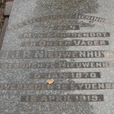 NIEUWENHUYSEN J.J.R. 1870-1919