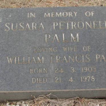 PALM Susara Petronella 1903-1978