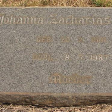 STEYN Johanna Zacharias 190?-1987