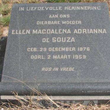 SOUZA Ellen Magdalena Adrianna, de 1876-1959