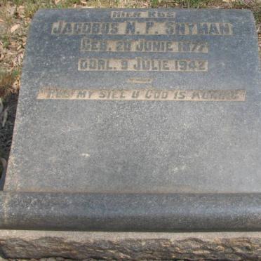 SNYMAN Jacobus N.P. 1877-1942