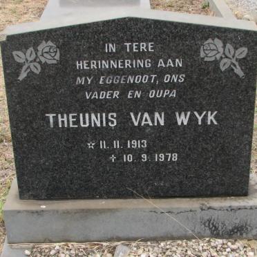 WYK Theunis, van 1913-1978