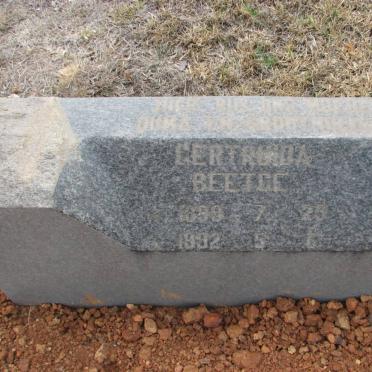 BEETGE Gertruida 1899-1992