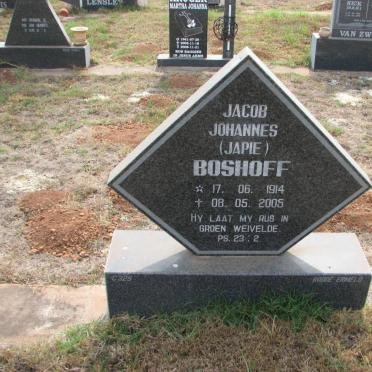 BOSHOFF Jacob Johannes 1914-2005