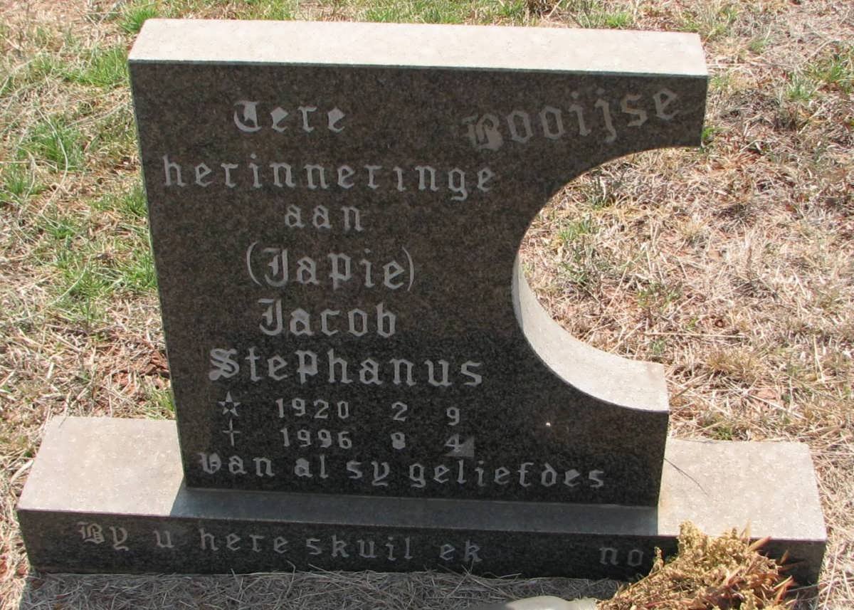 BOOIJSE Jacob Stephanus 1920-1996
