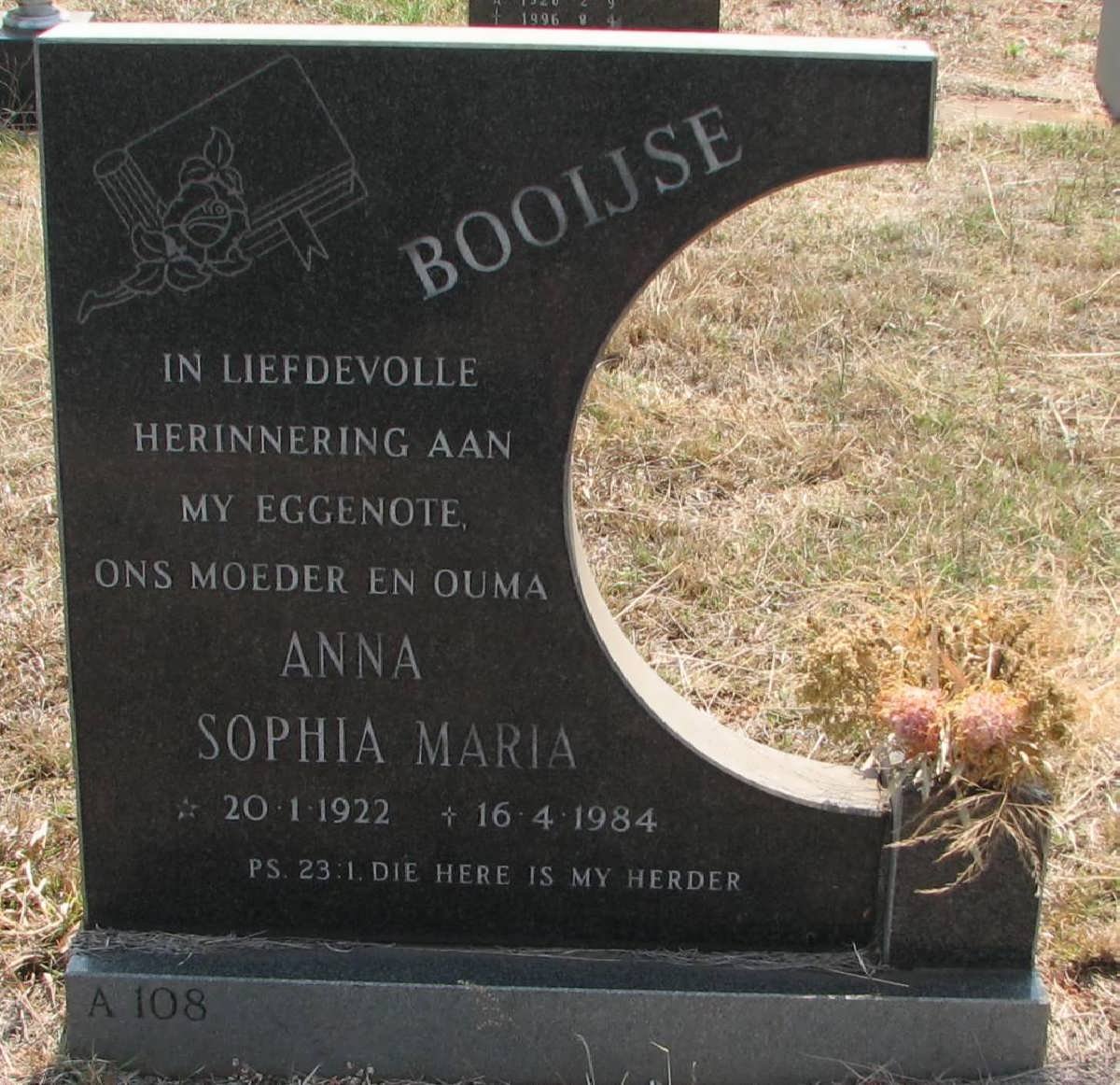 BOOIJSE Anna Sophia Maria 1922-1984