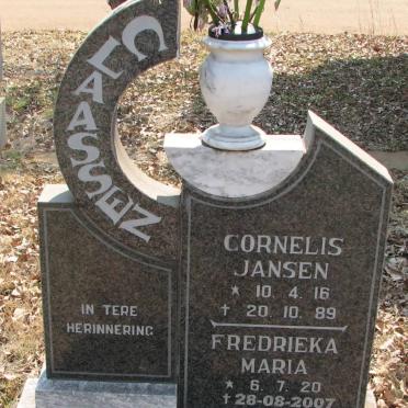 CLAASSEN Cornelis Jansen 1916-1989 &amp; Fredrieka Maria 1920-2007
