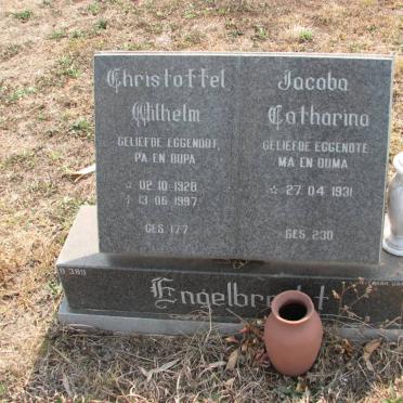ENGELBRECHT Christoffel Wilhelm 1928-1997 &amp; Jacoba Catharina 1931-