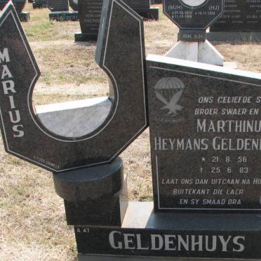 GELDENHUYS Marthinus Heymans 1956-1983