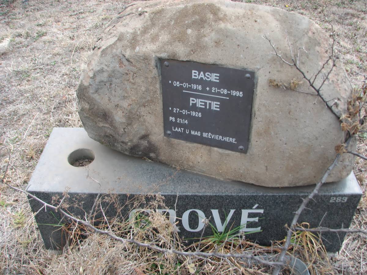 GROVÉ Basie 1916-1995 &amp; Pietie 1926-