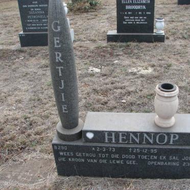 HENNOP Gertjie 1973-1995