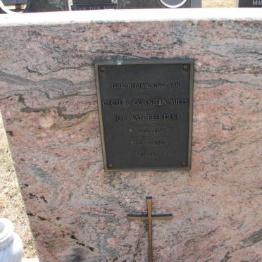 MILLS Cecilia Cornelia nee VAN HEERDEN 1936-1985