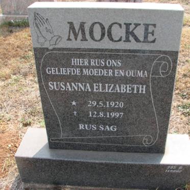 MOCKE Susanna Elizabeth 1920-1997