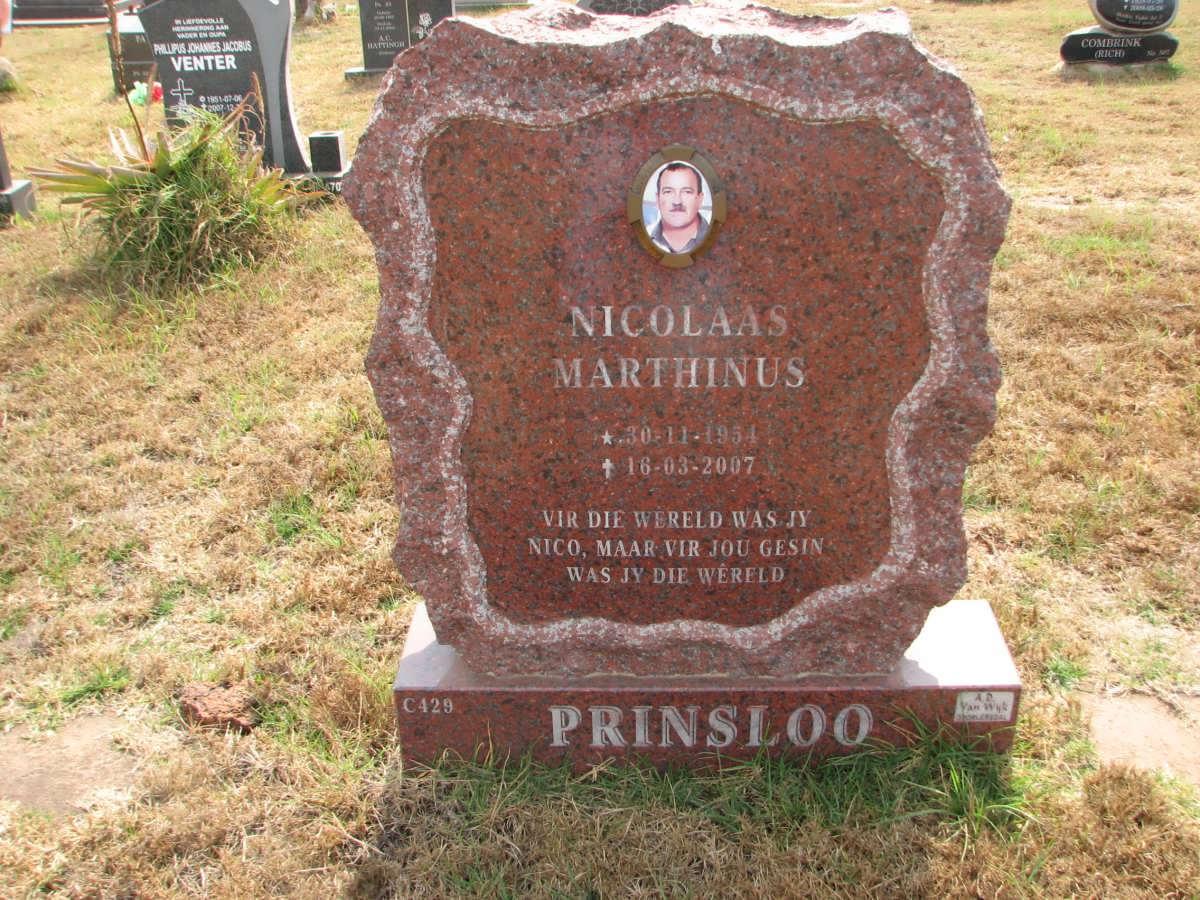 PRINSLOO Nicolaas Marthinus 1954-2007