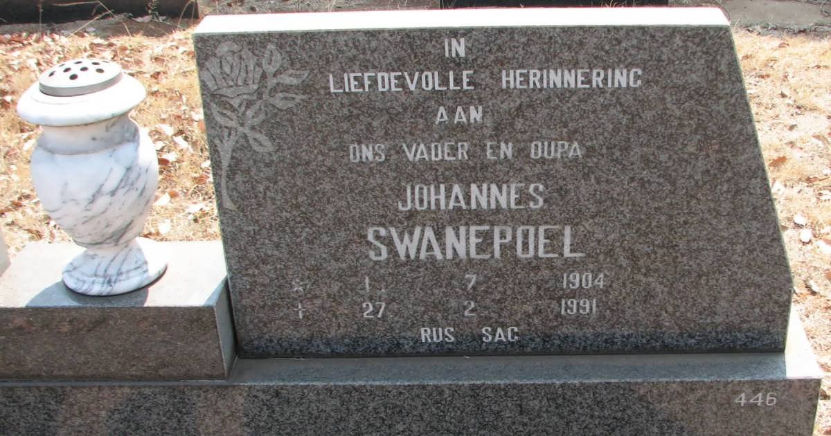 SWANEPOEL Johannes 1904-1991