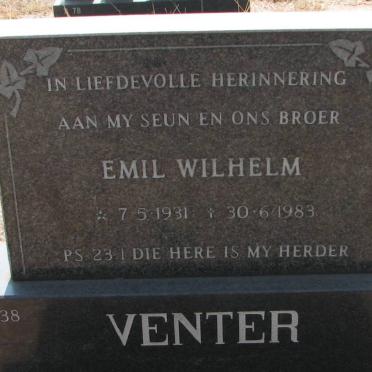 VENTER Emil Wilhelm 1931-1983