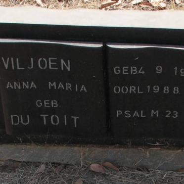 VILJOEN Anna Maria nee DU TOIT 1919-1988