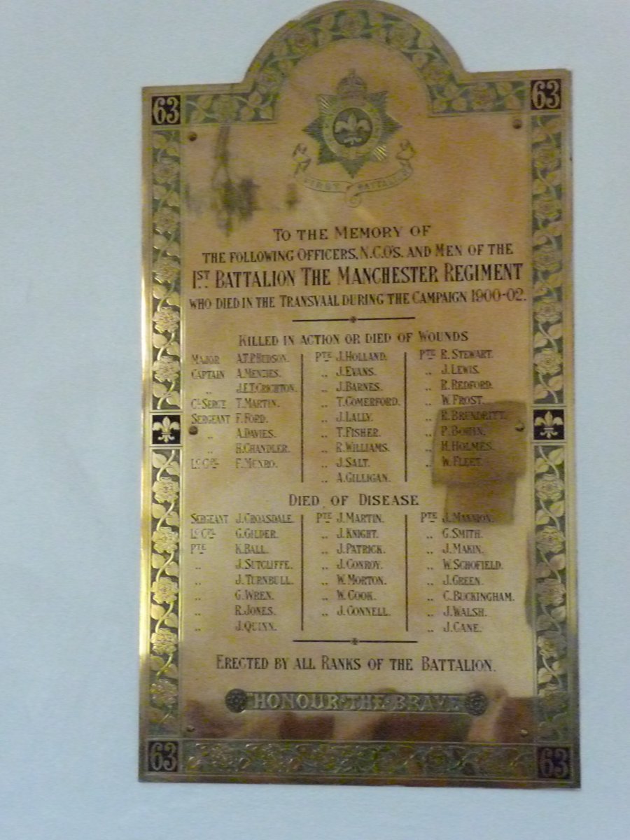 Manchester Regiment, 1st battalion