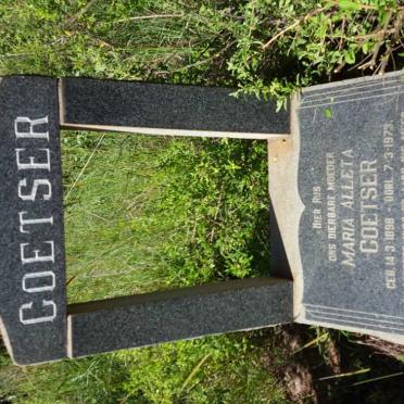 COETSER Maria Alleta 1898-1973