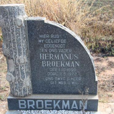 BROEKMAN Hermanus 1899-1972