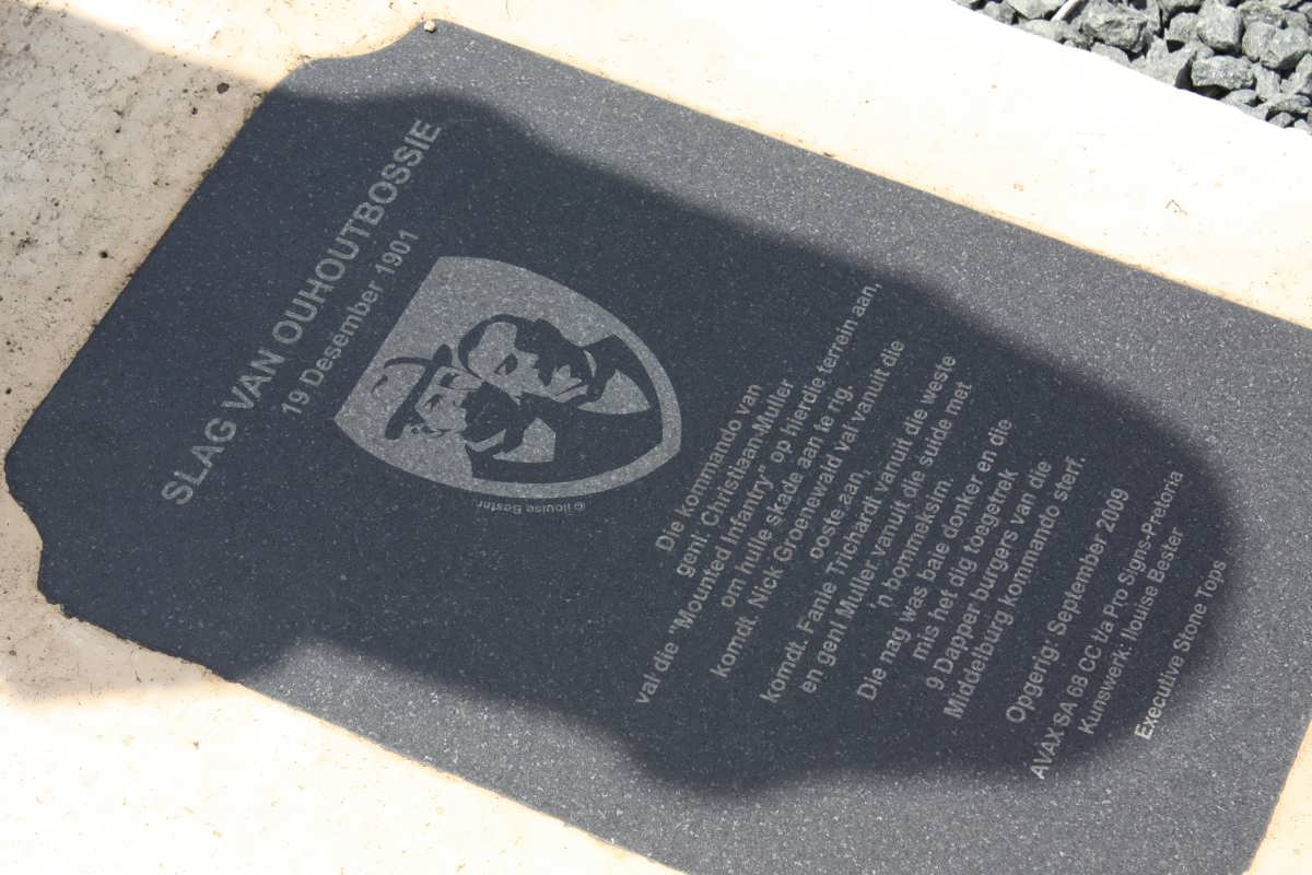 06. Plaque with the history on "The Battle of Ouhoutbossie"