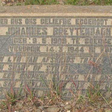 BERRANGE Johannes Breytenbach 1909-1944 