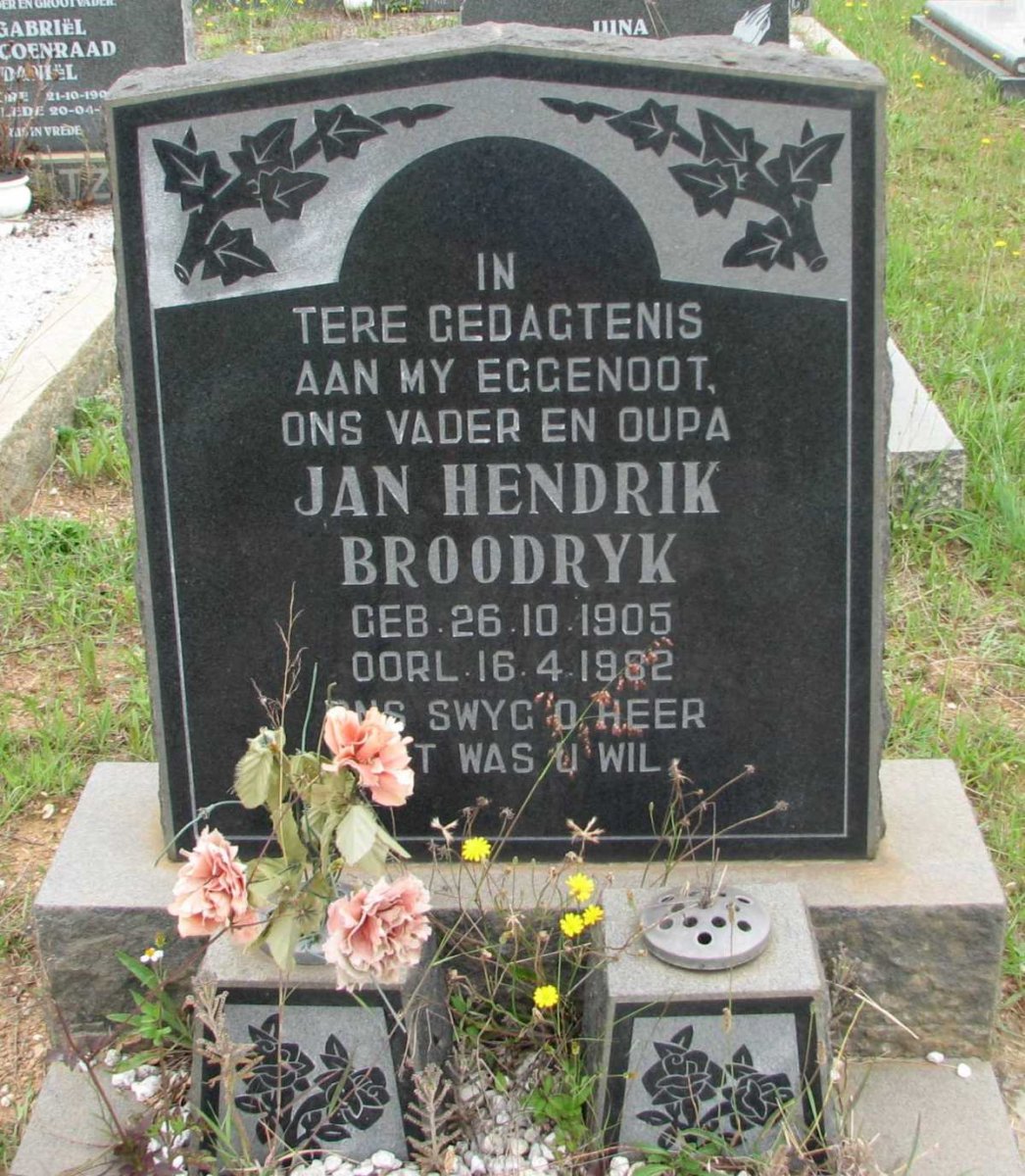 BROODRYK Jan Hendrik 1905-1982