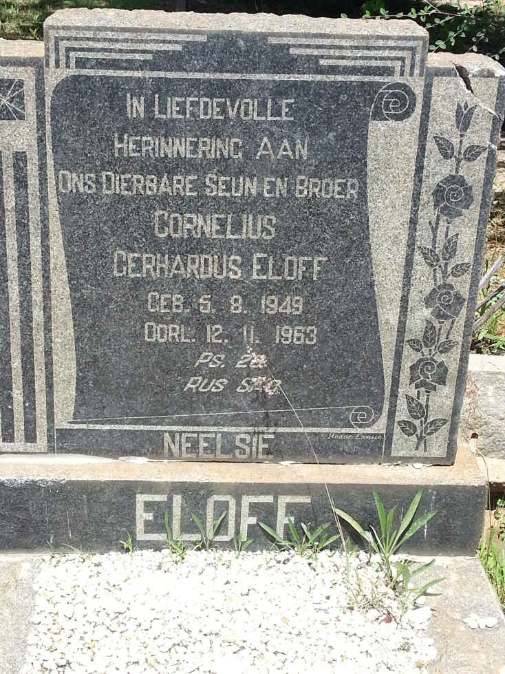ELOFF Cornelius Gerhardus 1949-1963