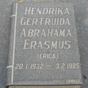 ERASMUS Hendrika Gertruida Abrahama 1932-1985