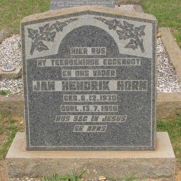HORN Jan Hendrik 1930-1956