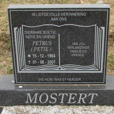 MOSTERT Petrus 1964-2007