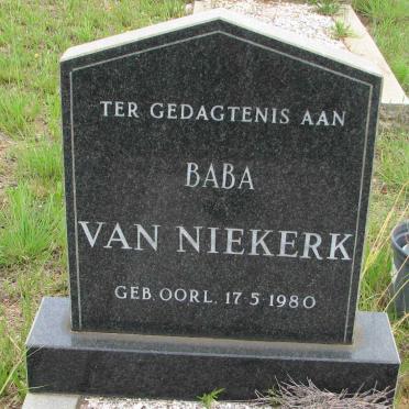 NIEKERK Baba, van 1980-1980