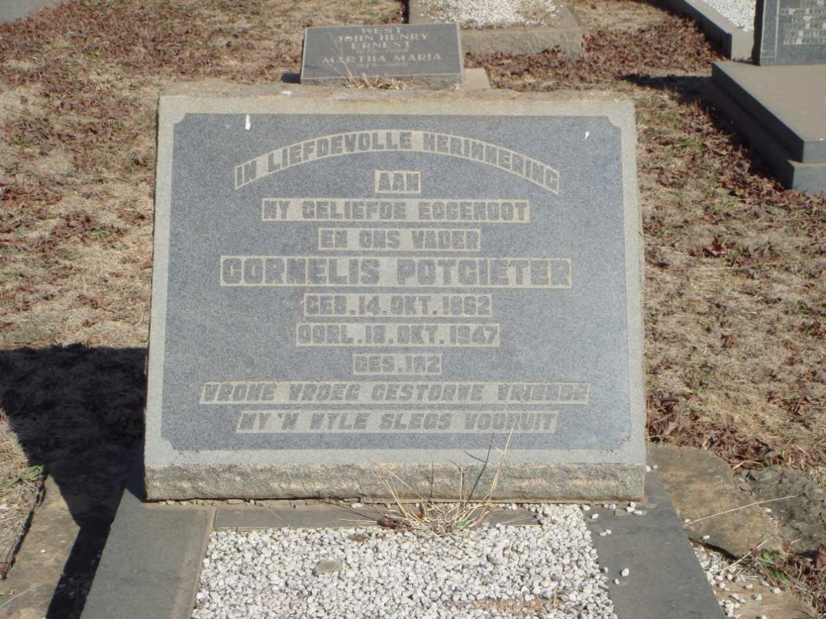 POTGIETER Cornelis 1862-1947