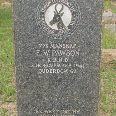 PAWSON E.W. -1941