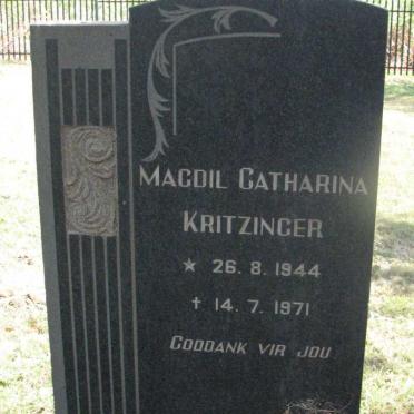 KRITZINGER Magdil Catharina 1944-1971