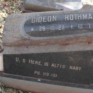 ROTHMAN Gideon 1928-1977